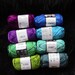 PEACOCK colors, 8 skeins of cotton crochet yarn, Catania yarn, 50 gram each, smc schachenmayr