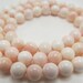 50 Natural Pink Conch Shell Round Beads in Size 8mm
