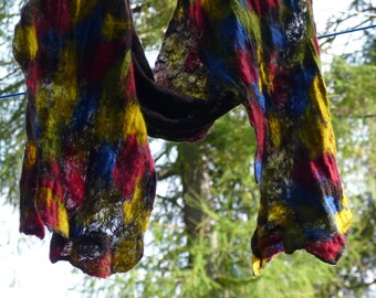 cobweb felted scarf