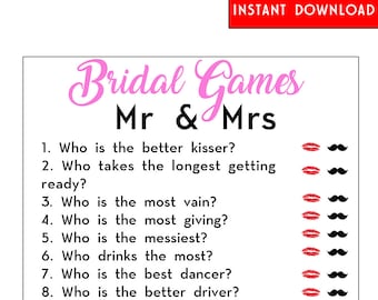 Mr and mrs game | Etsy