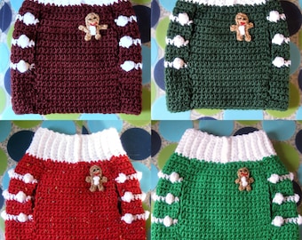 M or M+ Custom Ginger Snap Dog Sweater Vest - Choose your favorite color - Made to Order