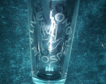 Star Trek Live Long and Prosper Glass
