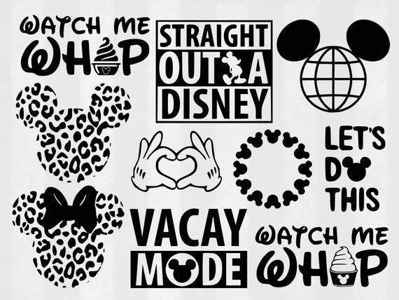 Disney World SVG Bundle Disney clipart Disney cut files