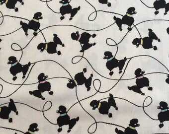 Rock Around the Clock Poodle Fabric from Blank Textiles