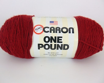 Claret - Caron One Pound Yarn 100% acrylic worsted weight - 2606