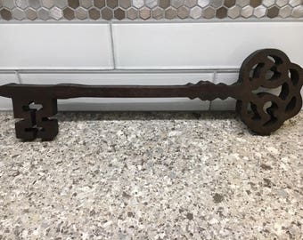 Large Key, Key decor, Skeleton Key, Guest Room Decor, Rustic Wall Decor, Oversized Key