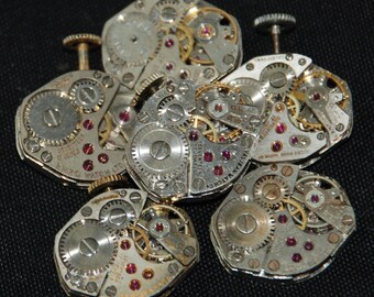 Vintage Antique Watch Movements Steampunk Altered Art RE 45