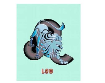 Leo Cross Stitch Chart