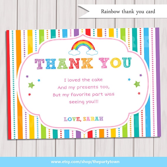 unicorn card birthday greeting Thank Card card Birthday Rainbow / / Note Rainbow you