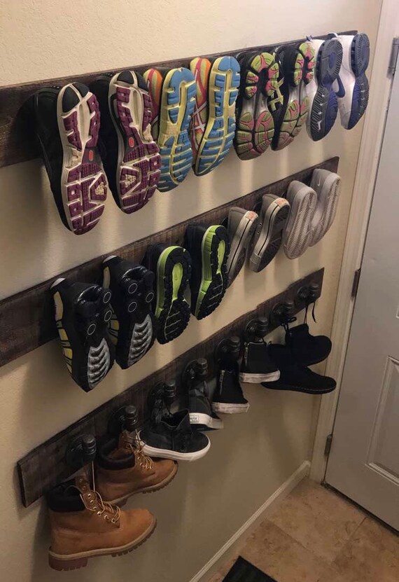 Items similar to Industrial Pipe Hanging Coat/Shoe Rack on ...