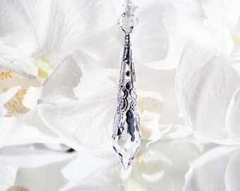 Swarovski Crystal Light Pull, Ceiling Fan Pull, Hanging Crystals, Prism Suncatcher