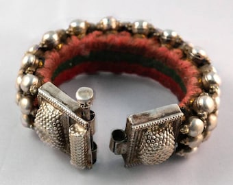 Silver Tribal Poochi Silver Cuff Bracelet
