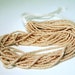 Creamy Beige Charlottes 13/0 Czech Cut Beads One Hank - 12 strands