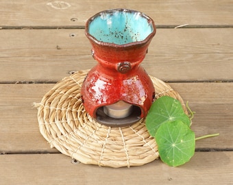 Essential oil diffuser, Ceramic oil burner, aromatherapy oil burner, Candle burner, Handmade ceramic aromatherapy oil burner, Wheel thrown,