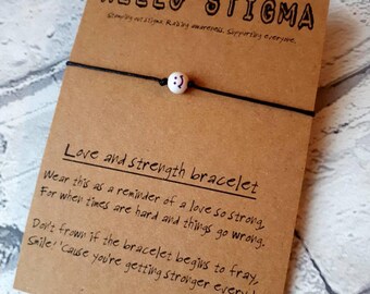 Mental Health Support, smile gift, Friendship bracelet, bff gift, Friendship gift, pick me up, positivity gift, inspirational gift, emoticon