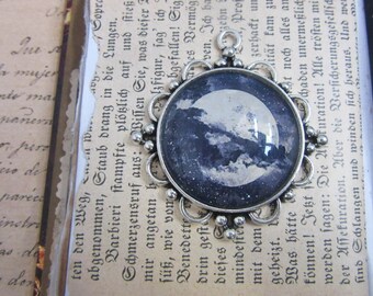 Blue Moon Sky cabochon - Magic Talisman
