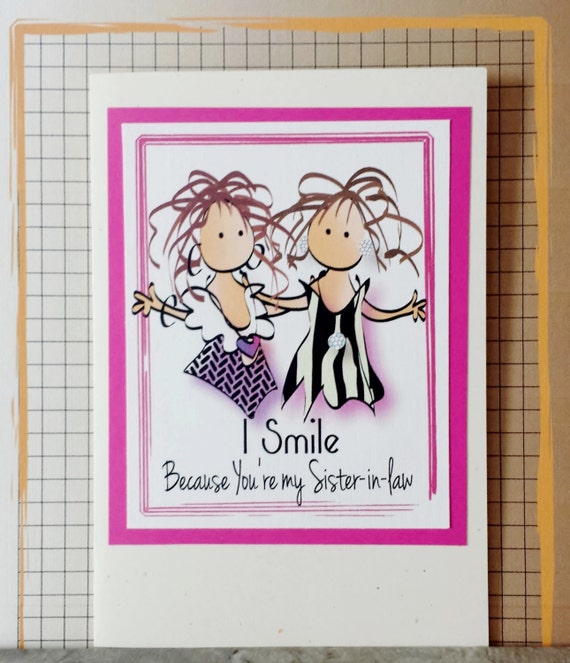 sister in law birthday card funny birthday card for in law