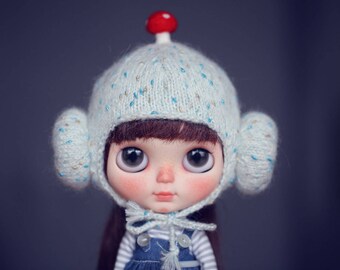 Momo handmade Helmet (hat ) for Blythe - doll outfit - 1colors in