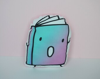 Book Plush - Fiction (Blue to Pink)