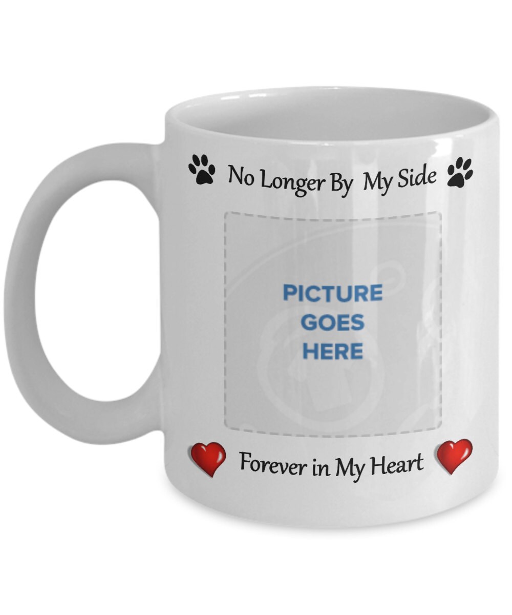 Personalized Pet Memorial Mug Customized Photo Rainbow