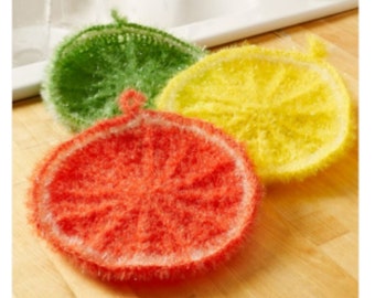 Hand made sparkle scrubby a set of 3