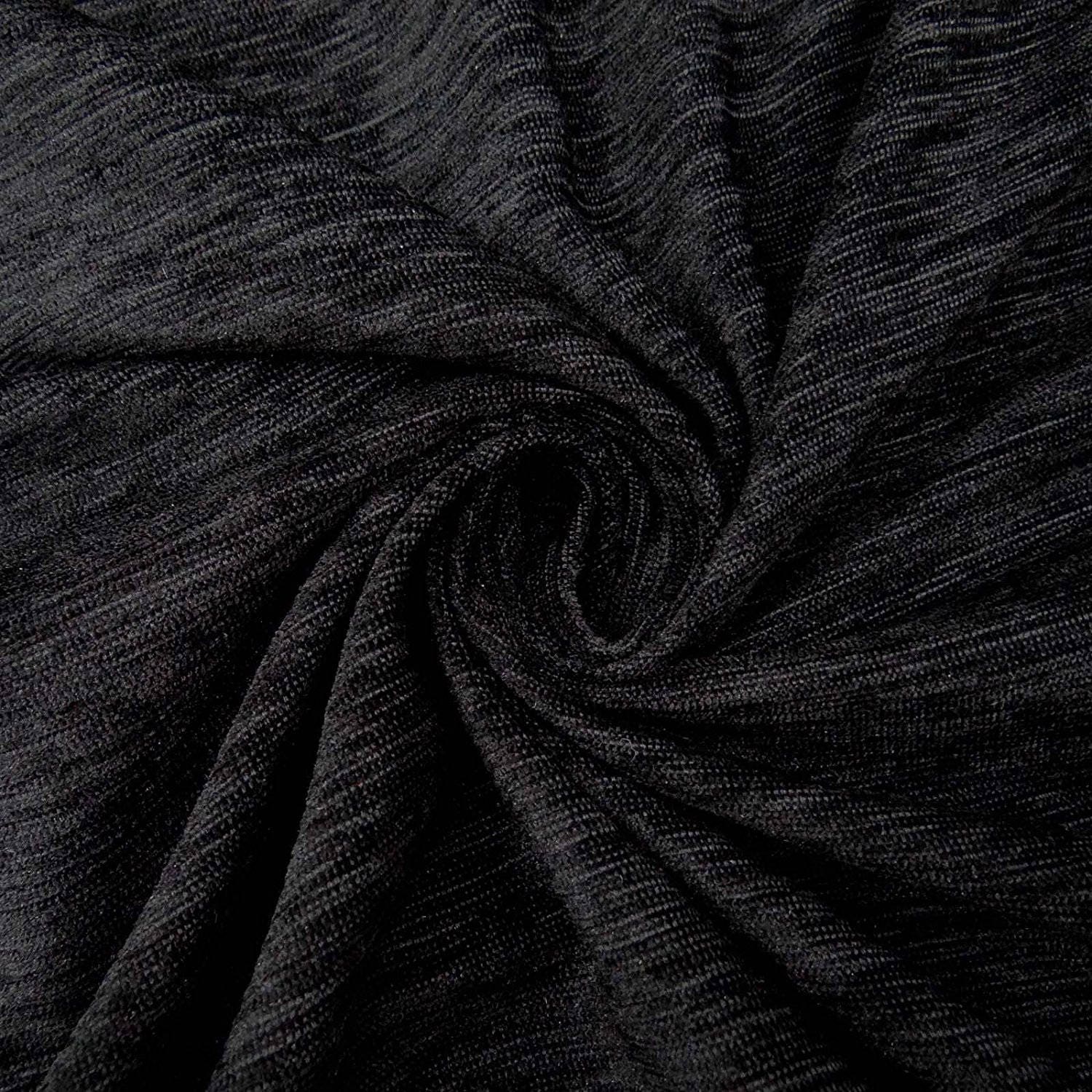 Black Velvet Fabric Sewing Material Stretch Fabric