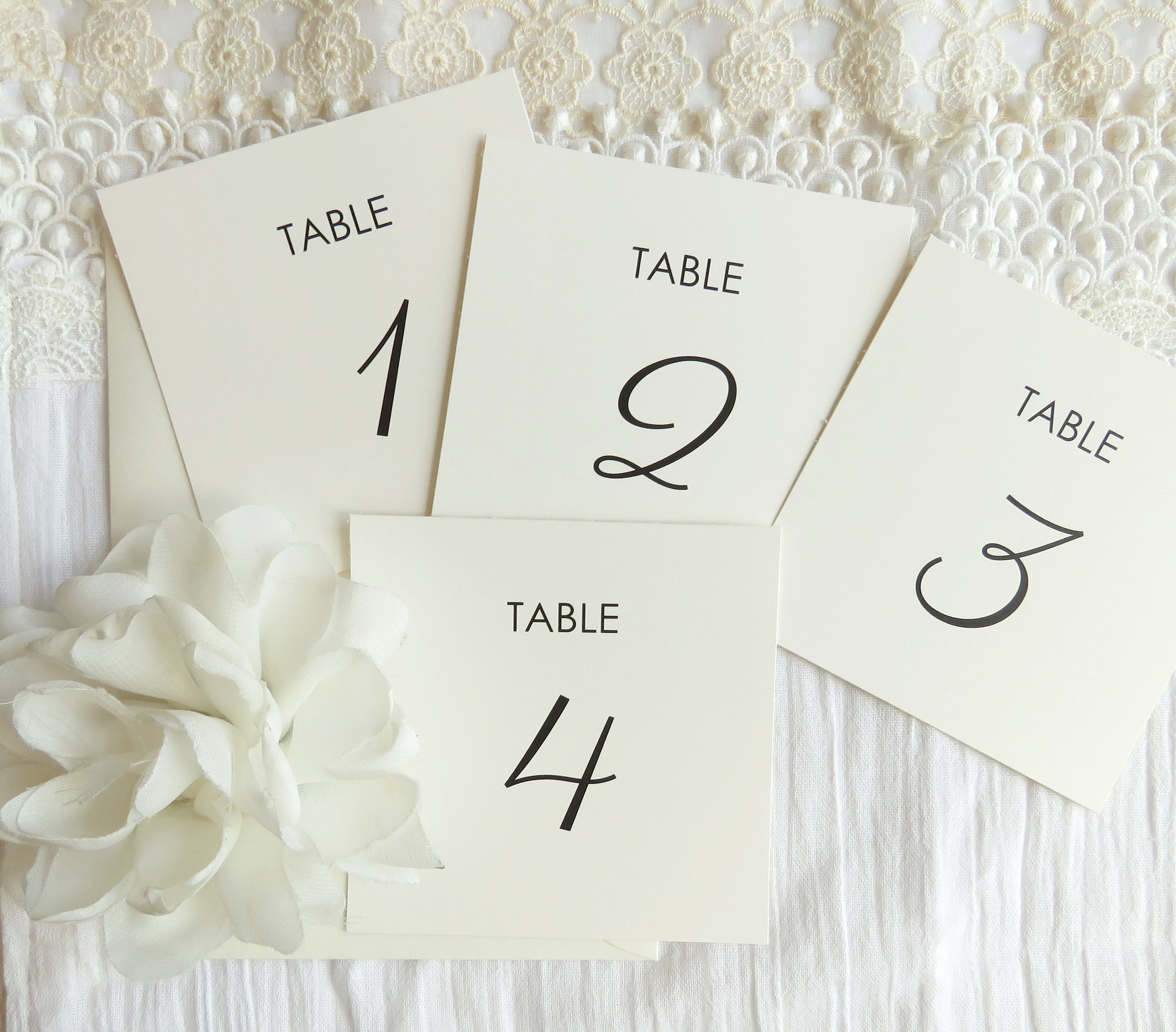 Printable Table Numbers Instant Download PDF Printable