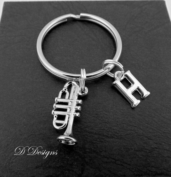 Trumpet KeyRing Trumpet KeyChain Musical Instrument