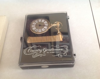 Vintage Country Gentleman pocket watch by Westclox, never out of box