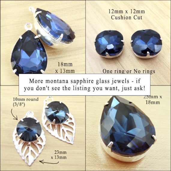 montana sapphire or navy blue glass jewels in my shop.... and a deal of the day sale