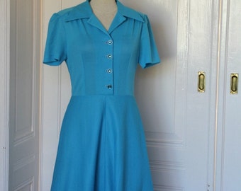 Vintage dress 60 's baby blue