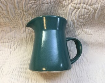 Bennington Potters Creamer, Bennington Green, #1326A, Bennington VT, Green Creamer, Syrup Pourer, Small Green Pitcher, 1960s