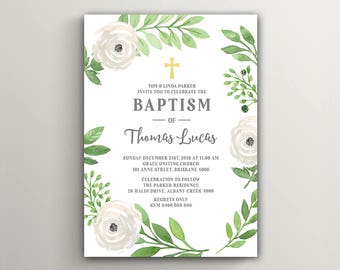 printable christening invitation baptism invitation holy