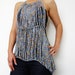 Crochet Pattern - Body Chain Tank Top, Body Necklace Jewelery, Shiny Camisole, Sexy See-through Party Blouse, Beach Summer Cover up