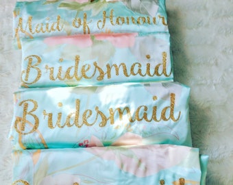 Set of 8 Bridal Party Robes-Set of 8 Robes-Bridesmaid Gifts-Bridesmaid Gown-Bridesmaid Robe-monogrammed robe-personalized robe-Bridal Robes