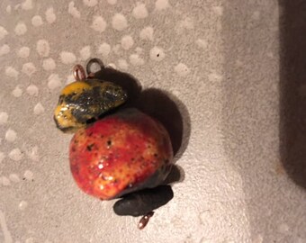 petitpendentif 3 raku ceramic beads