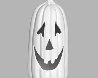 Unpainted, Ready to Paint ceramic Large Pumpkin