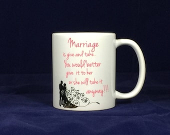 Marriage is give and take... You would better give it to her or she will take it anyway!!! - Lizard print
