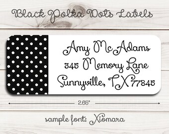 Polka Dots Return Address Labels