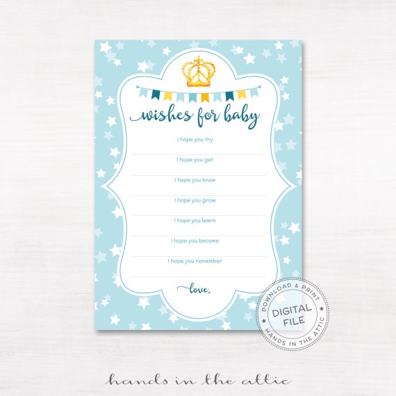 Baby shower wishes card wishing well wishes for baby