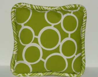 This listing is for one 20 x 20 Trina Turk Outdoor Pillow Cover- FRONT & BACK with PIPING