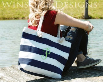 Monogram-Monogrammed-Monogram Tote-Bridesmaid Tote-Bridesmaid Tote Bag-Custom Tote Bag-Canvas Tote-Beach Bag-Canvas Bag-Navy-Tote Bags-Totes