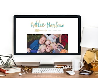 Premade arrow logo design - business logo - photography logo and watermark