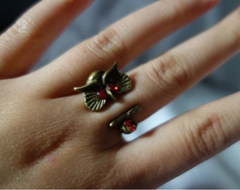 Bronze Owl Adjustable Ring CLOSING DOWN SALE