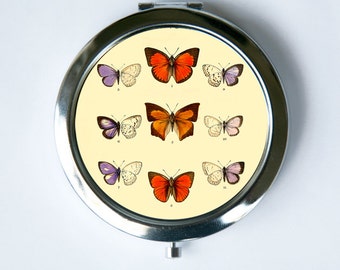 Butterflies Compact MIRROR Pocket Mirror butterfly hipster pretty