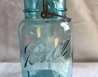 Antique Ball Quart Jar Ball Ideal Jar Blue