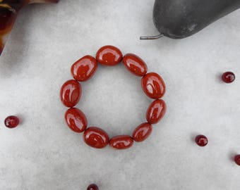 Orange Botswana Agate Bracelet