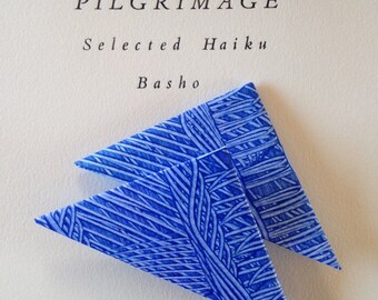 Origami Page Corner Bookmarks-Blue
