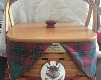 Vintage Longaberger Deck the Halls Basket