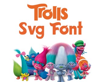 trolls alphabet svg etsy